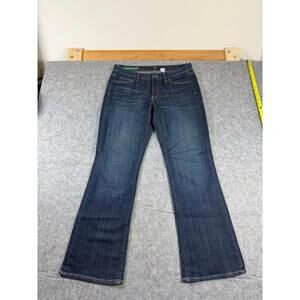 J Crew Wide Leg Bootcut Jeans Womens 30S Dark Wash Stretch Denim Pants